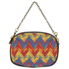 Aztec South American Pattern Zig Zag Chain Purses (two Sides)  by Nexatart