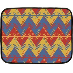 Aztec South American Pattern Zig Zag Double Sided Fleece Blanket (mini)  by Nexatart