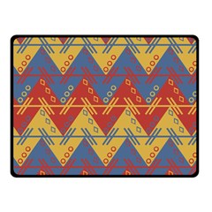 Aztec South American Pattern Zig Zag Fleece Blanket (small) by Nexatart