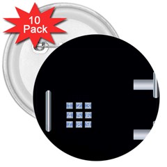 Safe Vault Strong Box Lock Safety 3  Buttons (10 Pack)  by Nexatart