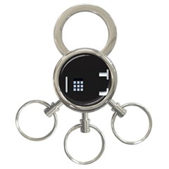 Safe Vault Strong Box Lock Safety 3-ring Key Chains by Nexatart