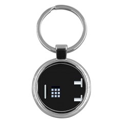 Safe Vault Strong Box Lock Safety Key Chains (round)  by Nexatart