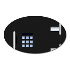 Safe Vault Strong Box Lock Safety Oval Magnet by Nexatart