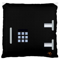 Safe Vault Strong Box Lock Safety Standard Flano Cushion Case (two Sides) by Nexatart