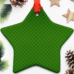 Paper Pattern Green Scrapbooking Ornament (star) by Nexatart