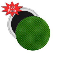 Paper Pattern Green Scrapbooking 2 25  Magnets (100 Pack)  by Nexatart