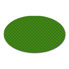 Paper Pattern Green Scrapbooking Oval Magnet by Nexatart