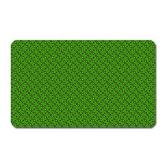 Paper Pattern Green Scrapbooking Magnet (rectangular) by Nexatart