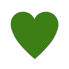 Paper Pattern Green Scrapbooking Heart Magnet by Nexatart