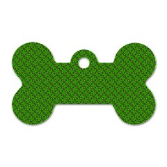 Paper Pattern Green Scrapbooking Dog Tag Bone (one Side) by Nexatart