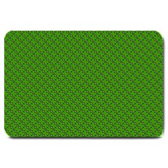 Paper Pattern Green Scrapbooking Large Doormat 