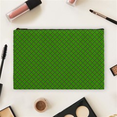 Paper Pattern Green Scrapbooking Cosmetic Bag (large)  by Nexatart