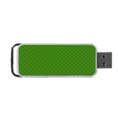 Paper Pattern Green Scrapbooking Portable Usb Flash (two Sides) by Nexatart