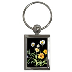 Flowers Of The Field Key Chains (rectangle)  by Nexatart