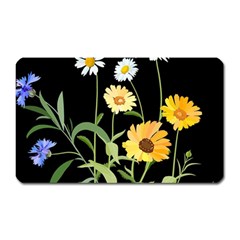 Flowers Of The Field Magnet (rectangular) by Nexatart