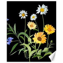 Flowers Of The Field Canvas 11  X 14   by Nexatart