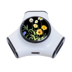 Flowers Of The Field 3-port Usb Hub by Nexatart