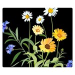 Flowers Of The Field Double Sided Flano Blanket (Small)  50 x40  Blanket Front