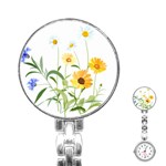 Flowers Flower Of The Field Stainless Steel Nurses Watch Front