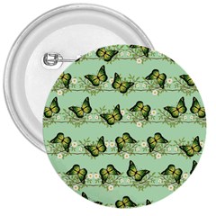 Green Butterflies 3  Buttons by linceazul