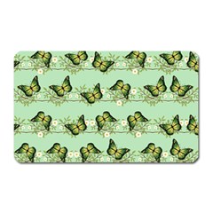 Green Butterflies Magnet (rectangular) by linceazul