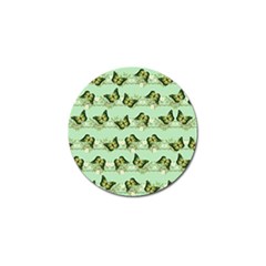 Green Butterflies Golf Ball Marker (4 Pack) by linceazul