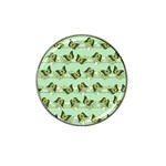 Green Butterflies Hat Clip Ball Marker (10 pack) Front