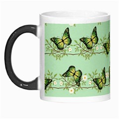 Green Butterflies Morph Mugs by linceazul