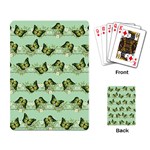 Green Butterflies Playing Card Back