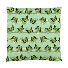 Green Butterflies Standard Cushion Case (one Side) by linceazul