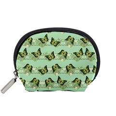 Green Butterflies Accessory Pouches (small)  by linceazul