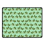 Green Butterflies Fleece Blanket (Small) 50 x40  Blanket Front