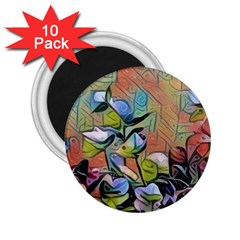 Spring Flowers Magic Cube 2 25  Magnets (10 Pack) 