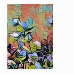 Spring Flowers Magic Cube Large Garden Flag (two Sides) by DeneWestUK