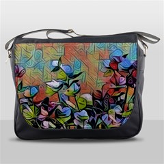 Spring Flowers Magic Cube Messenger Bags by DeneWestUK