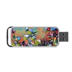 Spring Flowers Magic Cube Portable Usb Flash (two Sides) by DeneWestUK