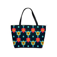 Connected Shapes Pattern          Classic Shoulder Handbag by LalyLauraFLM