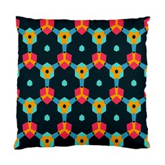 Connected Shapes Pattern    Standard Cushion Case (two Sides) by LalyLauraFLM