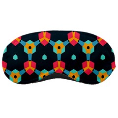 Connected Shapes Pattern          Sleeping Mask by LalyLauraFLM