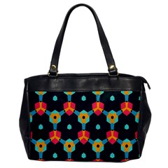 Connected Shapes Pattern          Oversize Office Handbag by LalyLauraFLM