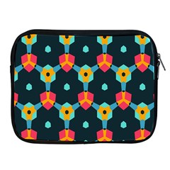 Connected Shapes Pattern    Apple Ipad 2/3/4 Protective Soft Case by LalyLauraFLM