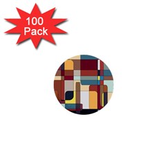 Patchwork 1  Mini Buttons (100 Pack)  by digitaldivadesigns