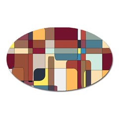 Patchwork Oval Magnet