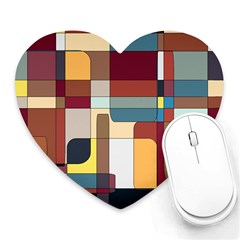 Patchwork Heart Mousepads by digitaldivadesigns