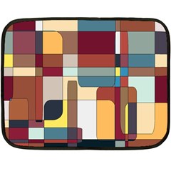 Patchwork Double Sided Fleece Blanket (mini)  by digitaldivadesigns