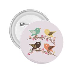 Four Birds 2 25  Buttons by linceazul