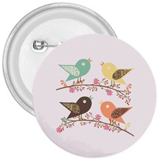 Four Birds 3  Buttons by linceazul