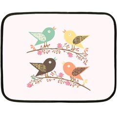 Four Birds Fleece Blanket (mini) by linceazul