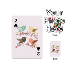 Four Birds Playing Cards 54 (mini)  by linceazul