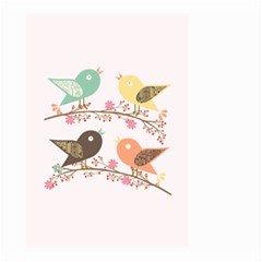 Four Birds Small Garden Flag (two Sides) by linceazul